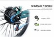 Vélo électrique urbain VELOPRO C1 PRO 28'' avec moteur 250 W et batterie 36 V 18 Ah - Bleu