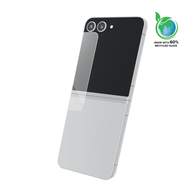 Protector de pantalla de vidrio templado de alta calidad (60?% de vidrio templado reciclado) para Samsung Galaxy Z Flip 7, transparente