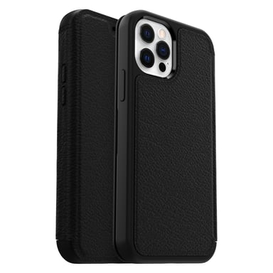 OtterBox Strada Folio Series para Apple iPhone 12/iPhone 12 Pro, negro