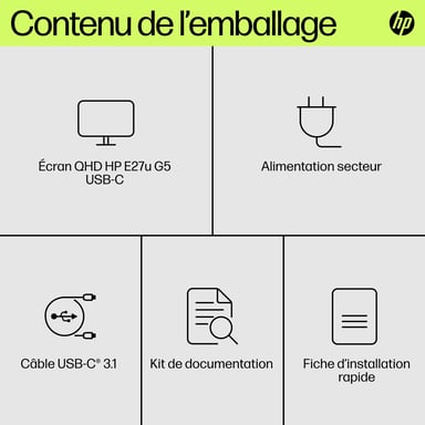 HP Monitor USB-C QHD E27u G5