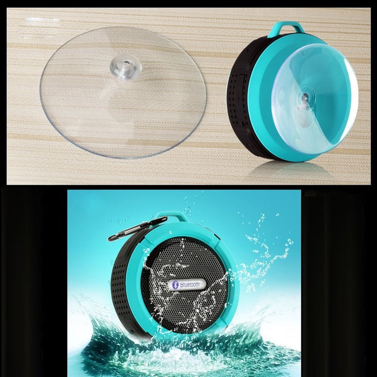 Enceinte Bluetooth Sport pour Smartphone Ventouse Haut-Parleur Micro  Waterproof