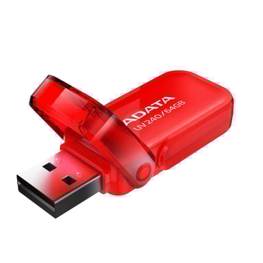ADATA UV240 unidad flash USB 64 GB USB tipo A 2.0 Rojo