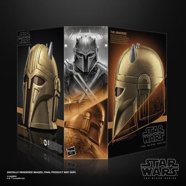 Casco electrónico The Armorer premium, artículo de cosplay, a partir de 14 años, Star Wars The Black Series