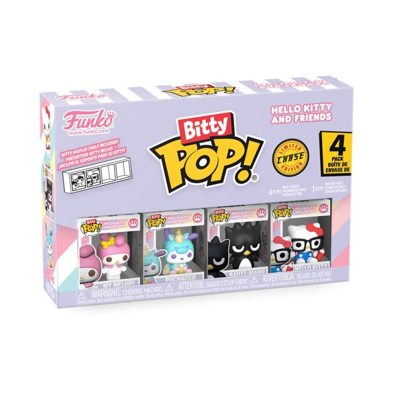 Pack de 4 Figurines Funko Bitty Pop Hello Kitty and Friends My Melody - Neuf
