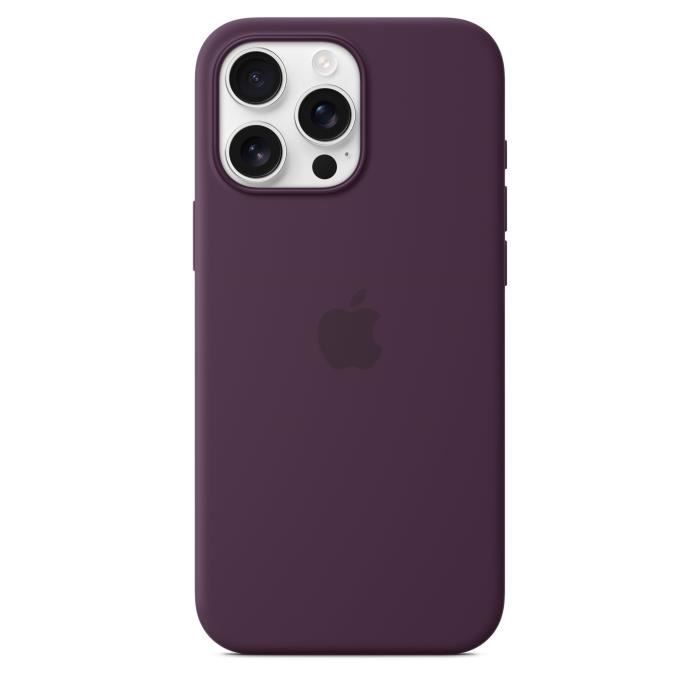 Apple Coque en silicone avec MagSafe pour iPhone 16 Pro Max - Prune (brand) iPhone 16 Pro Max - vue 3