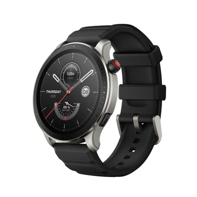 Amazfit GTR 4 Superspeed Black 3,63 cm (1.43'') AMOLED 46 mm Numérique 466 x 466 pixels Écran tactile Noir GPS (satellite)