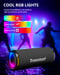 Tronsmart T7 Lite Altavoz Bluetooth 5.3, 30W Altavoz Potente Portátil con Luz LED de Color, Impermeable IPX7, Sonido Estéreo, Control de la App, Apoya TF, SD, para Fiestas, Exterior