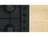 Piano cottura in acciaio inox, 60 cm, SER2, 4 bruciatori, Ghisa con piedi in gomma BOSCH - PBP6B6K80