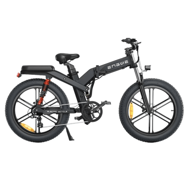 ENGWE X26 48V 29Ah Doppia batteria 1000W Bici elettrica pieghevole fuoristrada-Nero
