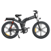 ENGWE X26 48V 29Ah Doppia batteria 1000W Bici elettrica pieghevole fuoristrada-Nero