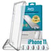 JAYM - Custodia Premium ultra-rinforzata per Apple iPhone 11 - Certificata 3 Metri di caduta? Garanzia a vita - Trasparente - 5 set di pulsanti colorati disponibili
