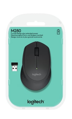 Logitech M280 RF Ratón inalámbrico para diestros Óptico 1000 DPI