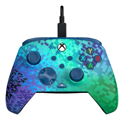 PDP Manette de jeu - Glitch Green - Filaire - Compatible Xbox Series XS - 24 m de câble - vue 1