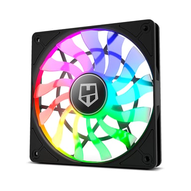 NOX Hummer SLIM FAN Boitier PC Ventilateur 12 cm Translucide 1 pièce(s) - Neuf