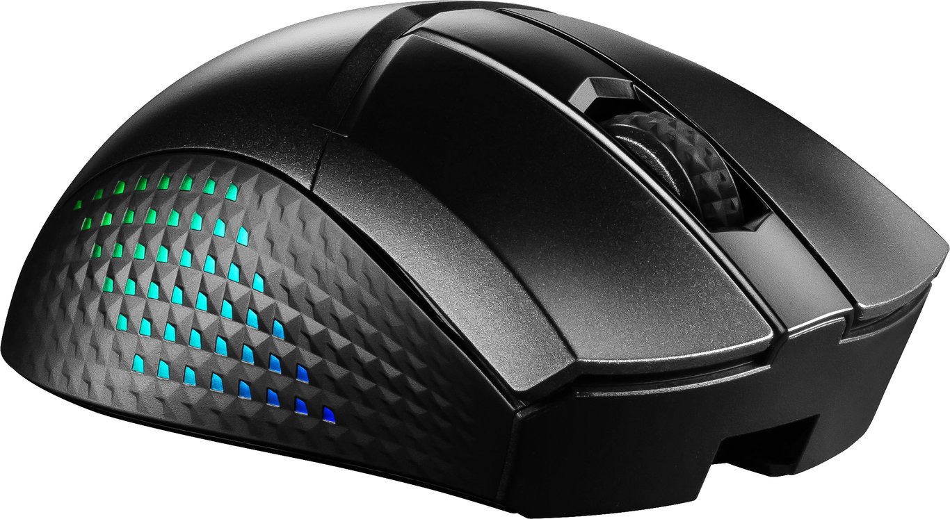 MSI CLUTCH GM51 LIGHTWEIGHT WIRELESS souris Jouer Droitier RF Wireless + Bluetooth + USB Type-C Optique 26000 DPI - Neuf