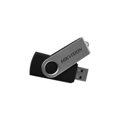 Hikvision HS-USB-M200S(STD)/64G lecteur USB flash 64 Go USB Type-A 2.0 Noir, Acier inoxydable