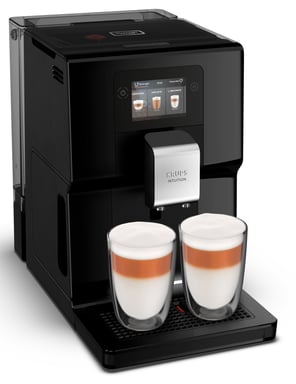 Machine à expresso semi-automatique Krups EA8738 avec broyeur intégré, capacité 3L, couleur noire