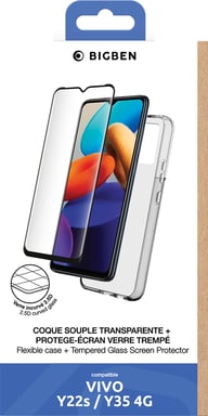 Bigben Connected PACKSILIVTVY35 coque de protection pour téléphones portables Transparent Vivo Y22s 4G/Y35 4G