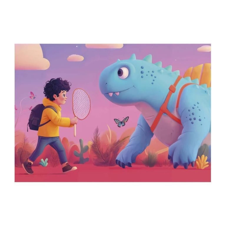 4 Puzzles EDUCA Dinos sympathiques 20+40+60+80 pièces - vue 10