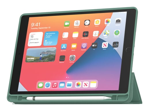 MW MW-300120 étui pour tablette 33 cm (13'') Folio Vert