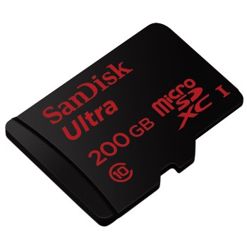 Carte Mémoire microSDXC SanDisk Ultra 200 Go Classe 10 UHS I pour Android avec une Vitesse Allant jusqu'à 90 Mo/ + Adaptateur SD - vue 3