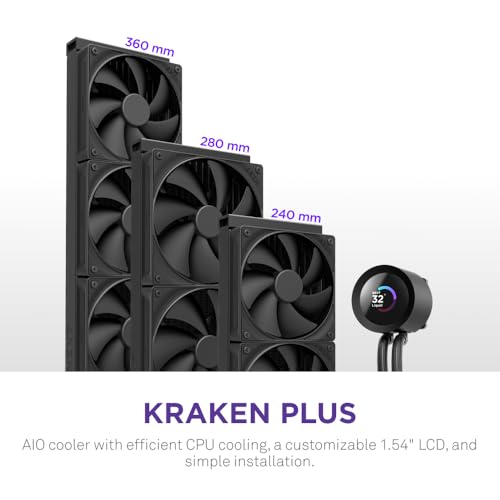 NZXT Kraken Plus 280 Processeur Refroidisseur de liquide tout en un 14 cm Neuf - vue 3