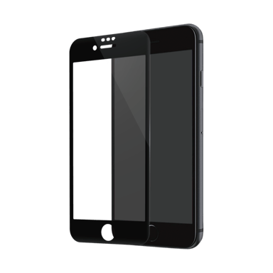 Protector de pantalla de cristal templado de borde a borde para Apple iPhone SE 2022, Negro