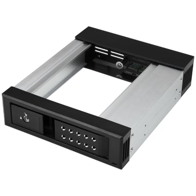 StarTech.com Rack disque dur 5,25'' vers 3,5'' avec échange à chaud - Backplane HDD / SSD SATA/SAS 3,5'' - Sans tiroir - Aluminium