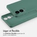 imoshion Coque Couleur avec MagSafe pour Samsung Galaxy S25 Edge - Vert foncé