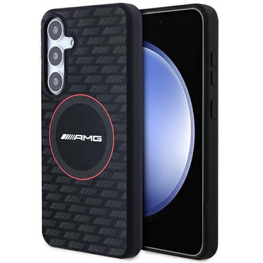 Étui AMG Carbon Pattern MagSafe pour Samsung Galaxy S24, noir