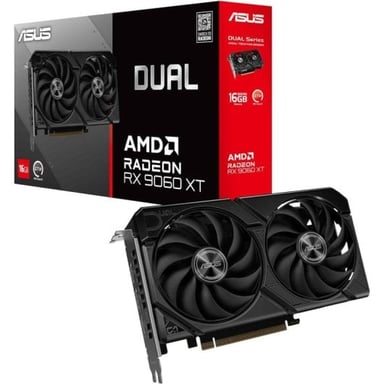 Scheda Grafica ASUS Dual -RX9060XT-16G AMD Radeon RX 9060 XT 16 GB GDDR6