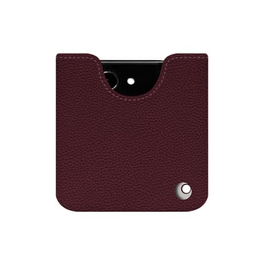 Pochette cuir Samsung Galaxy Z Flip5 -  - Violet - Cuir grainé