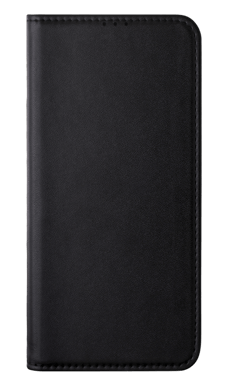 Funda tipo concha con ranura para tarjeta y soporte para Huawei P Smart+, Negro