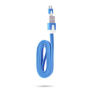 Cable Noodle 1m pour Manette Playstation 4 PS4 USB / Micro USB 1m Noodle Universel Universel (BLEU)