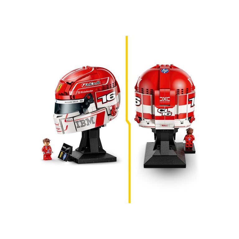 LEGO Editions 43014 Casque Charles Leclerc Scuderia Ferrari HP Rouge 886 pièces - Neuf