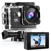 Caméra d'action Fun+ 4K 30 fps Wifi 2.0'' écran noir avec boîtier sous 30 mètres