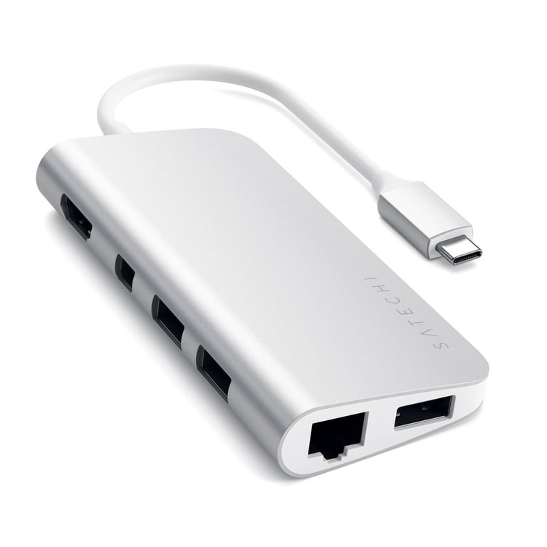 Satechi ST TCMM8PAS station d'accueil Avec fil USB 3.2 Gen 1 3.1 Gen 1 Type C Neuf