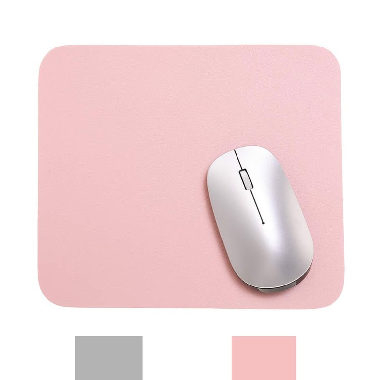 Tapis de souris double face étanche 20x23 cm Rose / Argent - Neuf