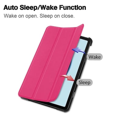 Funda tríptico de piel ecológica iLike con soporte para Samsung Tab A7 Lite 8.7'' (2020) T200 / T225 Rosa Coral