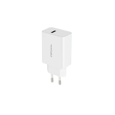 Cargador de Pared Nanocable 10.10.2003/ 1xUSB/ 10W/ Blanco