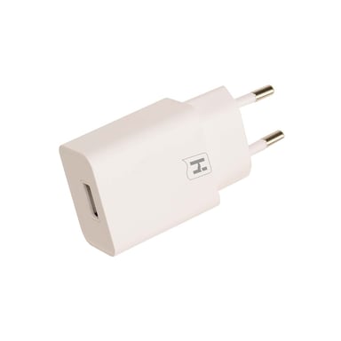 Hirschmann Cargador de red universal USB-A con función de carga rápida de 5 W Blanco