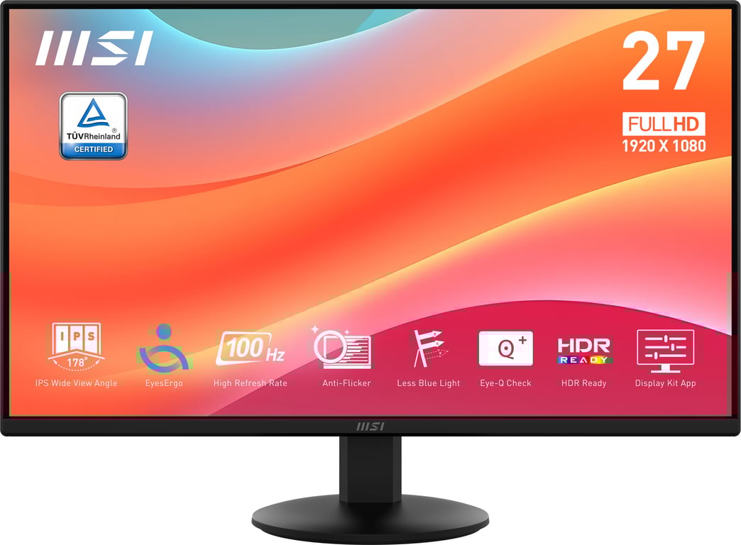 MSI Pro MP272L écran plat de PC 68 6 cm 27 1920 x 1080 pixels Full HD LED Neuf - vue 2