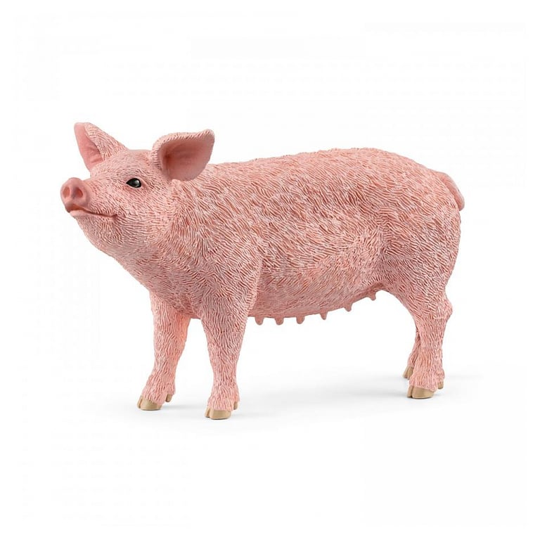 Figurine Cochon Schleich® Farm World Animaux de la Ferme en Détails Neuf