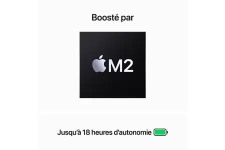 MacBook Air M2 (2023) 15.3', 3.5 GHz 512 Go 8 Go  Apple GPU 10, Lumière stellaire - AZERTY - Très bon état