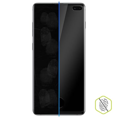 Cristal templado curvo Galaxy S10 Plus + Aplicador Moxie - Negro