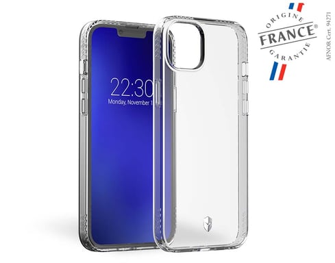 Coque Renforcée Apple iPhone 14 Plus PULSE Made in France Garantie à vie Transparente Force Case