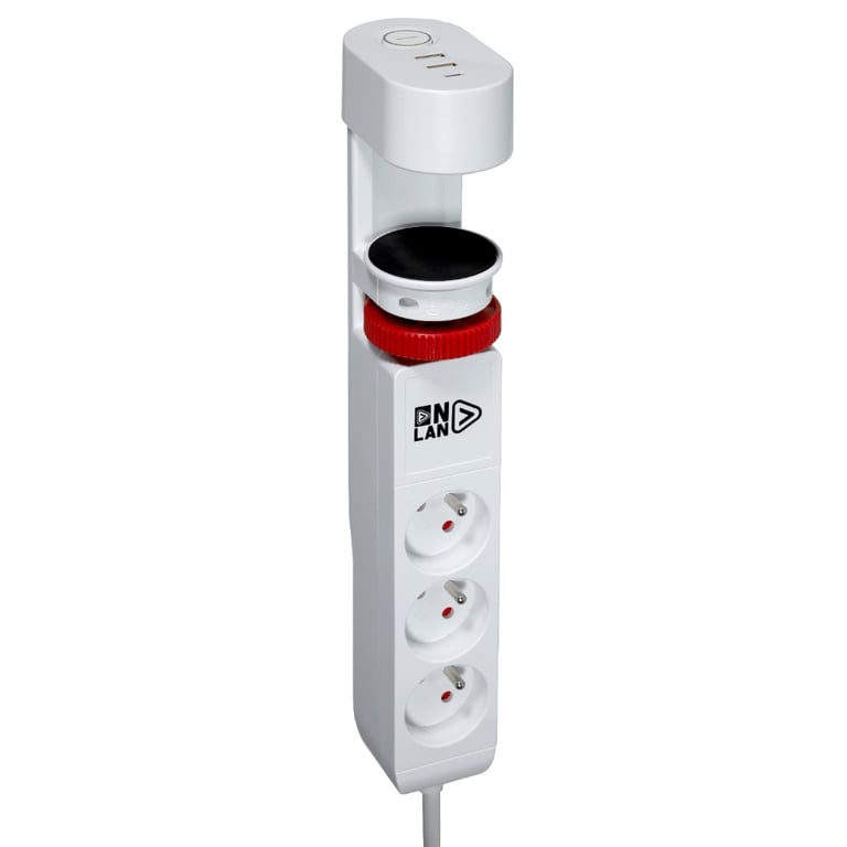 Multiprise de bureau 3 en 1 Onlan Smart Socket - vue 2