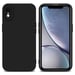 Coque pour Apple iPhone XR en FLUID NOIR Housse de protection Étui en silicone TPU flexible