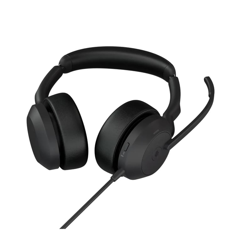 Jabra Evolve2 50 Casque Avec fil Arceau Bureau/Centre d'appels USB Type-C / USB Type-A Bluetooth Noir - Neuf