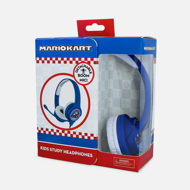 OTL Technologies Cuffie Super Mario Nintendo Mariokart con archetto cablato Blu, Bianco